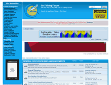 Tablet Screenshot of gofishingforum.net